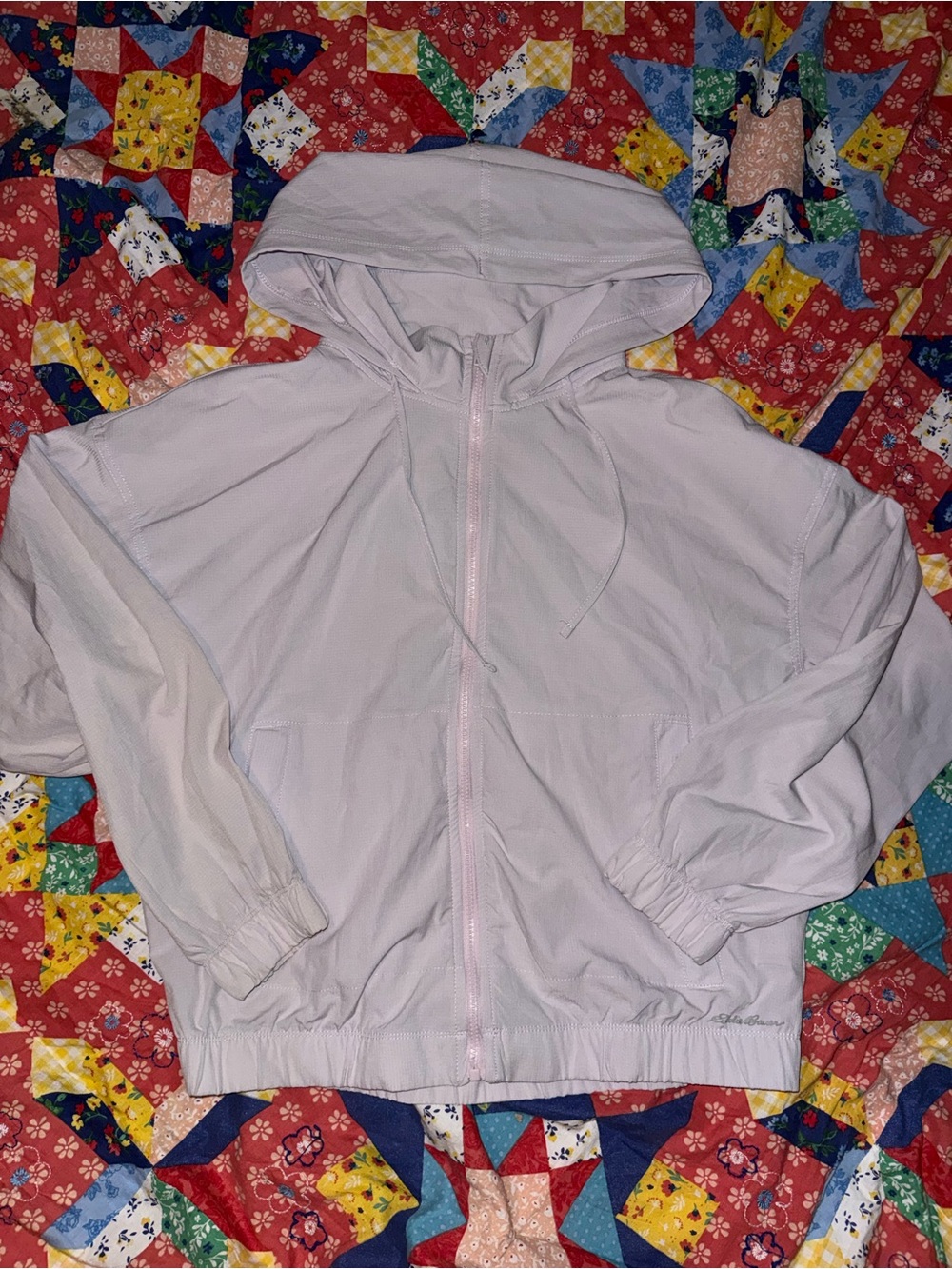 Eddie Bauer Light Pink Hooded Utility Jacket